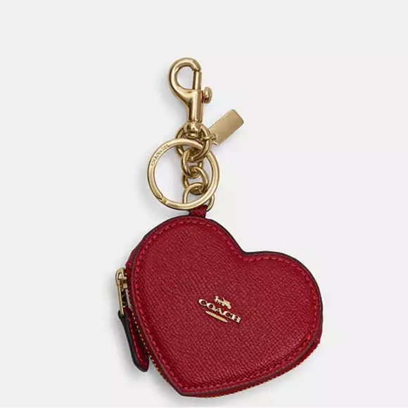 NWT coach Heart Bag Charm - Picture 1 of 5